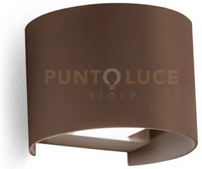 Ges874c- applique in alluminio e vetro colore ruggine led 3000k 475...