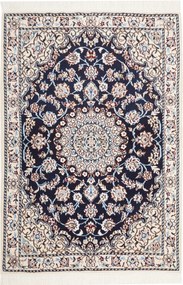 Nain Tappeto 80 x 120 Blu (Iran) Annodato A Mano