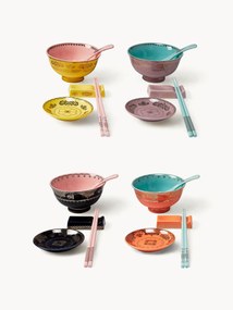 Servizio di stoviglie fatto a mano Asian, 4 persone, set da 20