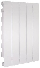 Radiatore acqua calda PRODIGE MODERN in alluminio, 5 elementi, interasse 600 mm, neutral white