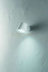 Applique da esterni malta bianco 1 luce attacco gu10 ip65 h.10cm