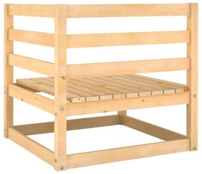 Set Divani da Giardino 2 pz con Cuscini Legno Massello di Pino