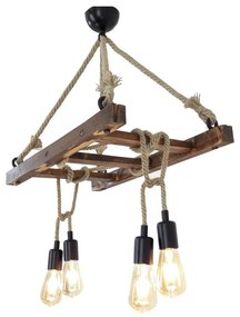 Lampada a sospensione da soffitto in legno Halat - Opviq lights