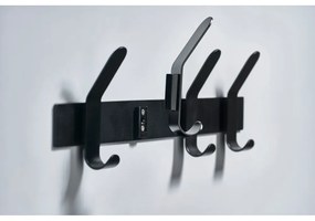 Appendiabiti da parete in acciaio grigio morbido A-Rack - Zone