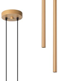 Sollux SL.1305 - Lampadario a sospensione con filo PASTELO 2xG9/8W/230V oro