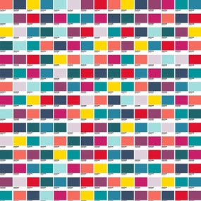 Lenzuola Mosaic Colorfull Pantone - Letto da 90 (160 x 270 cm)