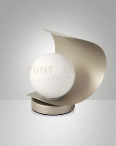 Adria da tavolo oro opaco 1 luce  a led 3000k - 6w - 540 lm in meta...