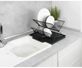 WENKO 54771100 - Scolapiatti NELIA 34x40 cm nero