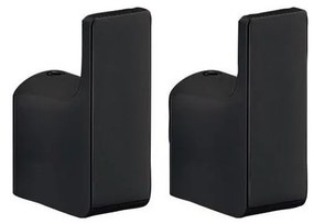 Gedy - SET 2x Gancio a muro PIRENEI opaco nero