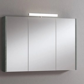 Pensile con luce Akira cemento L 100 x H 70 x P 15.5 cm