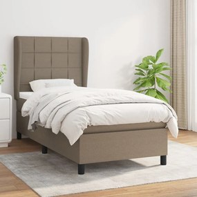 Giroletto A Molle Con Materasso Tortora 90x190 Cm İn Tessuto /