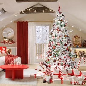Albero di Natale artificiale innevato Alaska H 210 cm x ø 104 cm