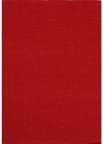 Tappeto arredo in cotone 100% Unito rosso