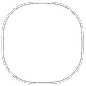 Specchio con illuminazione integrata bagno irregolare Norma L 75 x H 75 x P 3.5 cm bianco e trasparente