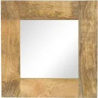 Specchio in Legno Massello di Mango 50x50 cm cod mxl 67587