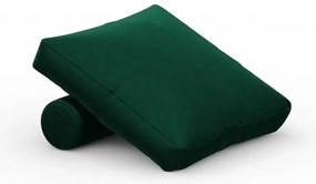 Cuscino in velluto verde per divano componibile Rome Velvet - Cosmopolitan Design