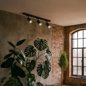 Faretto nel sistema a binario PIPE 3xGU10/10W/230V nero