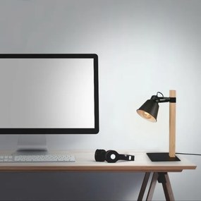 Briloner 7406-015 - Lampada da tavolo TALE 1xE27/25W/230V nero