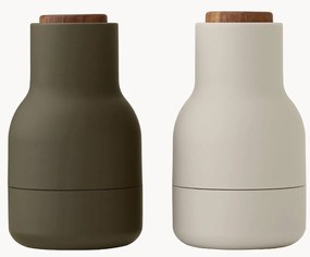 Set saliera e pepiera piccole con coperchio in legno di noce Bottle Grinder 2 pz