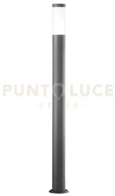 Palo tokyo antracite 1 luce attacco e27 ip44 11,5x110cm in acciaio ...