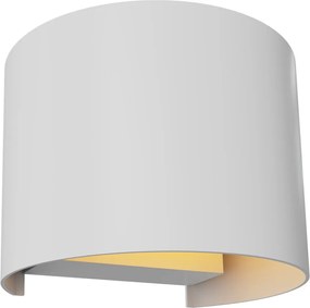 Applique LED 12W Bidirezione Curvo IP65 CCT con LED OSRAM - Bianca