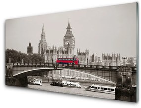 Quadro in vetro acrilico Ponte del Big Ben di Londra 100x50 cm