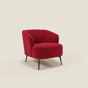 Renoa Poltroncina dall'eleganza moderna in tessuto smacchiabile T24 rosso bordeaux