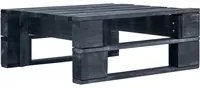 Ottomana da Giardino in Pallet in Legno Nero 45761