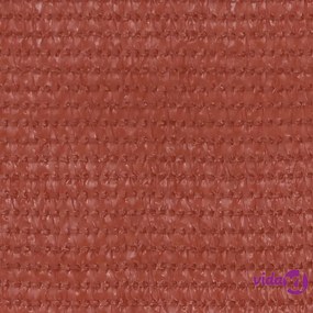 vidaXL Paravento da Balcone Terracotta 120x400 cm in HDPE