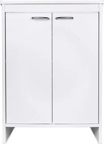 Mobile Lavanderia da Esterno 60x49x84 cm in PVC Bianco...
