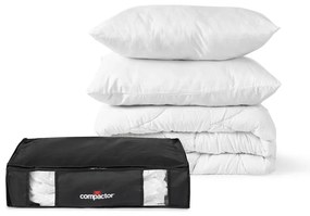 Contenitore nero sotto il letto XXL Black Edition 3D, 145 l - Compactor