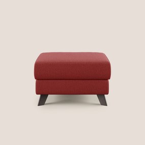 Moon Pouf contenitore e piedini alti in tessuto smacchiabile con acqua T05