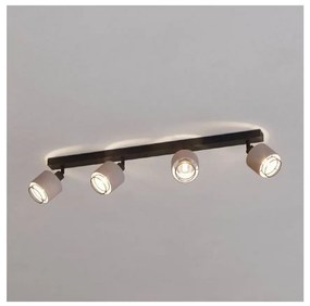 Eglo 43659 - Faretto ROSLEY 4xE14/40W/230V nero/beige