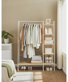 Appendiabiti da terra LINEA bianco/marrone