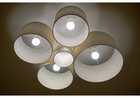 Duolla - Plafoniera ROLLER PENTO 5xE27/60W/230V oro