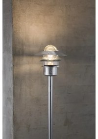 Nordlux - Lampada da esterno BLOKHUS 1xE27/60W/230V IP54, argento, 92 cm