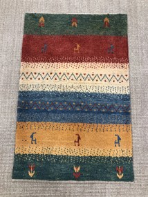 Gabbeh Tappeto 60x100 (Iran) Annodato A Mano