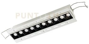 Gfa1131c- faretto ad incasso 10 luci a scomparsa a led 3000k 1600lm...