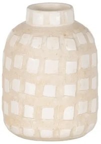 Vaso Bianco Ceramica 15 x 15 x 20 cm