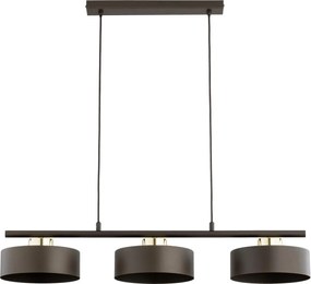 Lampadario a cavo SELIA 3xE27/15W/230V marrone