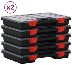 Scatole Di Assortimento 10 Pz 34,5x25x5 Cm Polipropilene /