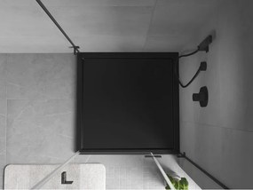 Mexen Flow piatto doccia quadrato slim 120 x 120 cm, nero opaco - 46S701212