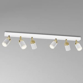 Faretto RENO 6xGU10/60W/230V bianco/dorato