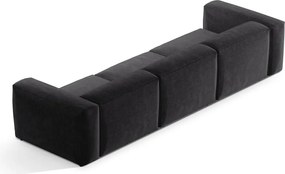 Divano grigio scuro con rivestimento in velluto a coste 364 cm Bergamo – Cosmopolitan Design