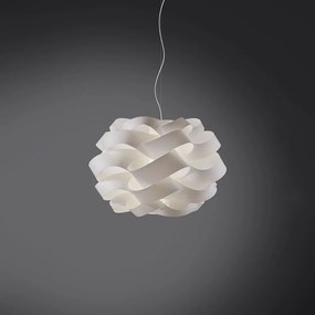 Sospensione Moderna 1 Luce Cloud D30 In Polilux Bianco Made In Italy