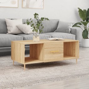Tavolino Da Salotto Rovere Sonoma 102x50x40cm Legno Multistrato /
