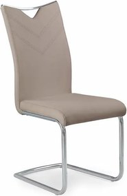 Sedia K224 ecopelle cappuccino