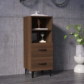 Credenza Rovere Marrone 34,5x34x90 Cm İn Legno Multistrato /