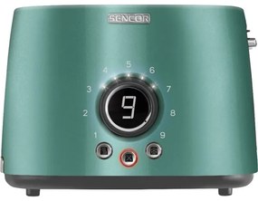 Sencor - Tostapane a due fessure con griglia riscaldante 1000W/230V verde menta