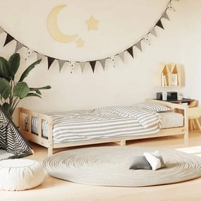 Giroletto Per Bambini 90x190 Cm İn Legno Massello Di Pino /